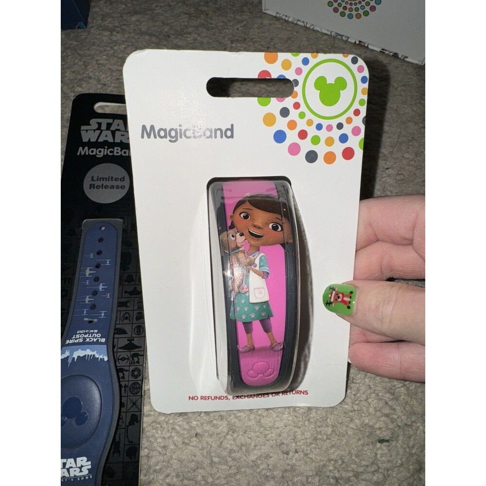 New Disney World Doc McStuffins Disney Junior Magic Band Pink MagicBand Rare